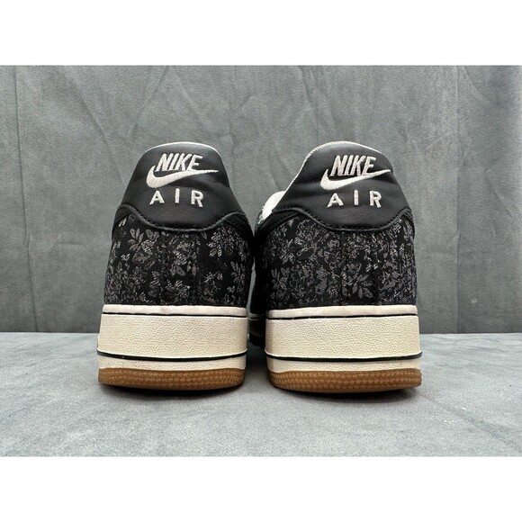 Nike Air Force 1 Low 07 LV8 Men's 13 Black Metallic Silver 718152-001 Shoes - Picture 6 of 12